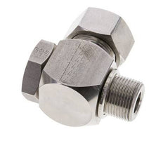 18L & M22x1.5 Stainless Steel Swivel Joint Cutting Fitting with Male Threads 315 bar Rotatable ISO 8434-1