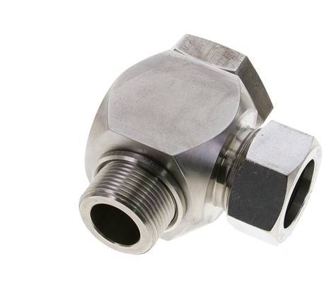 28L & M33x2 Stainless Steel Swivel Joint Cutting Fitting with Male Threads 160 bar Rotatable ISO 8434-1
