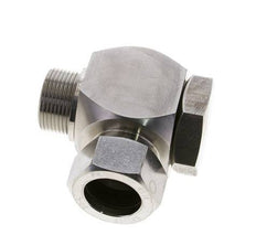 28L & M33x2 Stainless Steel Swivel Joint Cutting Fitting with Male Threads 160 bar Rotatable ISO 8434-1