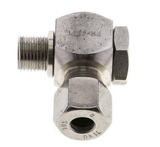 10S & M16x1.5 Stainless Steel Swivel Joint Cutting Fitting with Male Threads 400 bar Rotatable ISO 8434-1