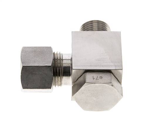 12S & M18x1.5 Stainless Steel Swivel Joint Cutting Fitting with Male Threads 400 bar Rotatable ISO 8434-1