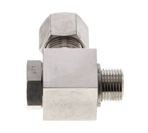 12S & M18x1.5 Stainless Steel Swivel Joint Cutting Fitting with Male Threads 400 bar Rotatable ISO 8434-1