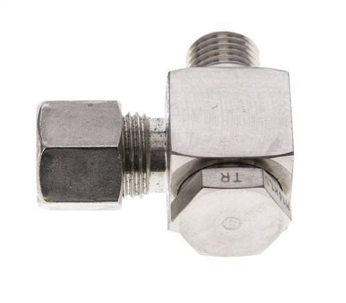 10L & M14x1.5 Stainless Steel Swivel Joint Compression Fitting with Male Threads 315 bar Rotatable ISO 8434-1