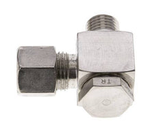 10L & M14x1.5 Stainless Steel Swivel Joint Compression Fitting with Male Threads 315 bar Rotatable ISO 8434-1