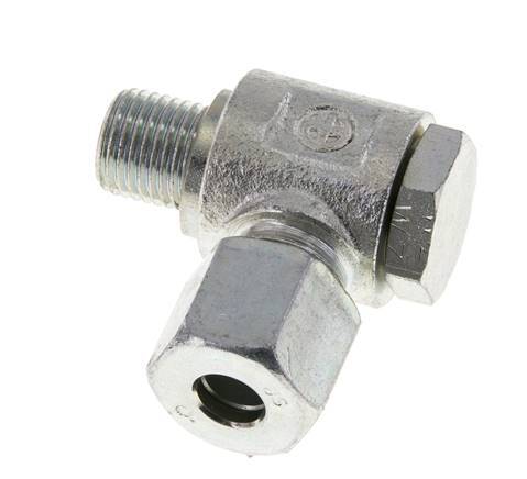 8S & G1/4'' Verzinkter Stahl-Drehgelenk-Schneidfitting mit Außengewinde 400 bar Drehbar ISO 8434-1