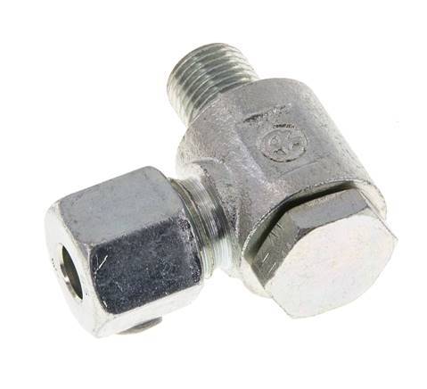 8S & G1/4'' Verzinkter Stahl-Drehgelenk-Schneidfitting mit Außengewinde 400 bar Drehbar ISO 8434-1