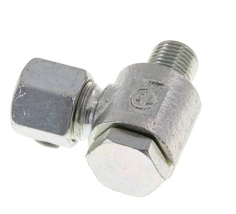 8S & G1/4'' Verzinkter Stahl-Drehgelenk-Schneidfitting mit Außengewinde 400 bar Drehbar ISO 8434-1