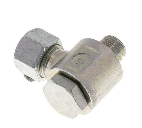 12S & G3/8'' Verzinkter Stahl-Drehgelenk-Schneidfitting mit Außengewinde 400 bar Drehbar ISO 8434-1
