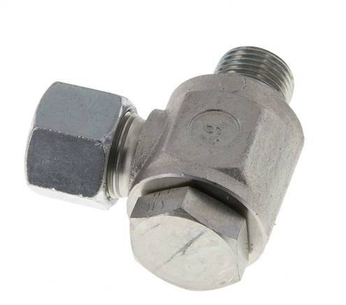 14S & G1/2'' Verzinkter Stahl-Drehgelenk-Schneidfitting mit Außengewinde 400 bar Drehbar ISO 8434-1