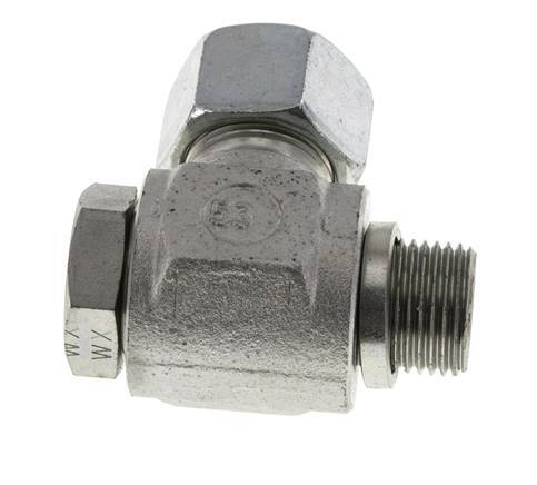 16S & G1/2'' Verzinkter Stahl-Drehgelenk-Schneidfitting mit Außengewinde 400 bar Drehbar ISO 8434-1
