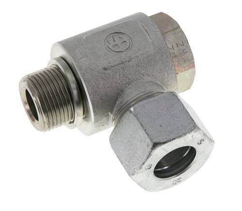 20S & G3/4'' Verzinkter Stahl-Drehgelenk-Schneidfitting mit Außengewinde 400 bar Drehbar ISO 8434-1