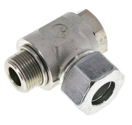 25S & G1'' Zink plated Steel Swivel Joint Cutting Fitting with Male Threads 250 bar Rotatable ISO 8434-1
