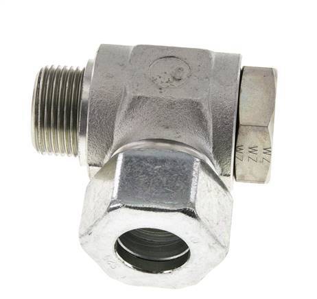 25S & G1'' Zink plated Steel Swivel Joint Cutting Fitting with Male Threads 250 bar Rotatable ISO 8434-1