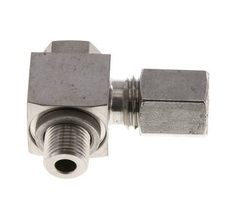 6L & G1/8'' Edelstahl-Drehgelenk-Schneidfitting mit Außengewinde 315 bar drehbar ISO 8434-1