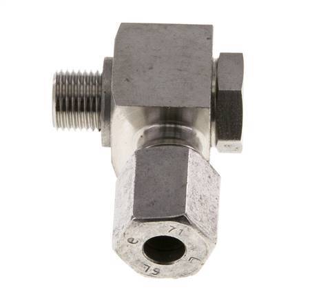 6L & G1/8'' Edelstahl-Drehgelenk-Schneidfitting mit Außengewinde 315 bar drehbar ISO 8434-1