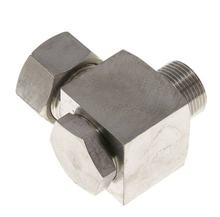 22L & G3/4'' Edelstahl-Drehgelenk-Schneidfitting mit Außengewinde 160 bar drehbar ISO 8434-1