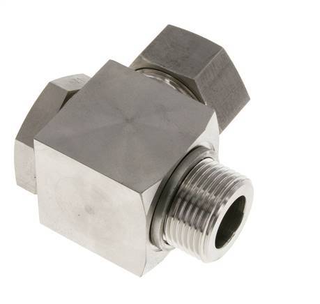 28L & G1'' Edelstahl-Drehgelenk-Schneidfitting mit Außengewinde 160 bar drehbar ISO 8434-1