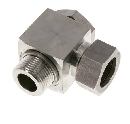 28L & G1'' Edelstahl-Drehgelenk-Schneidfitting mit Außengewinde 160 bar drehbar ISO 8434-1