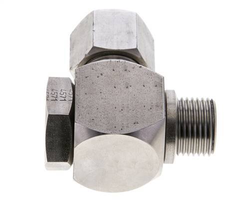 14S & G1/2'' Stainless Steel Swivel Joint Cutting Fitting with Male Threads 400 bar Rotatable ISO 8434-1
