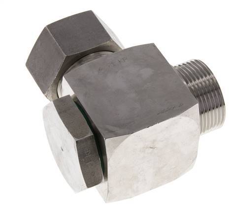 30S & G1-1/4'' Edelstahl-Drehgelenk-Schneidfitting mit Außengewinde 250 bar drehbar ISO 8434-1