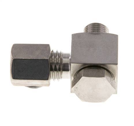 6L & G1/8'' Edelstahl-Drehgelenk-Kompressionsverschraubung mit Außengewinde 315 bar drehbar ISO 8434-1