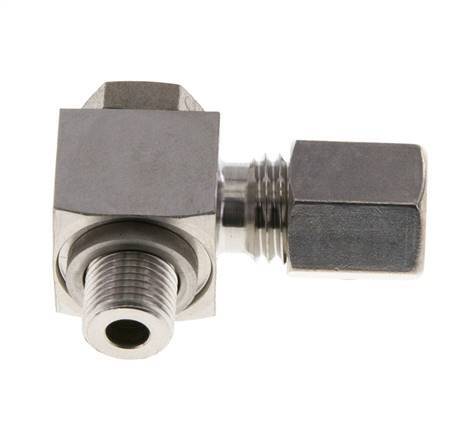 6L & G1/8'' Edelstahl-Drehgelenk-Kompressionsverschraubung mit Außengewinde 315 bar drehbar ISO 8434-1