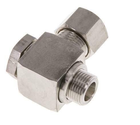 12L & G3/8'' Edelstahl-Drehgelenk-Kompressionsverschraubung mit Außengewinde 315 bar drehbar ISO 8434-1