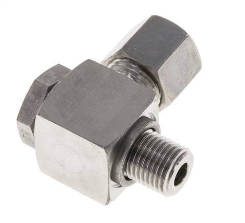 8S & G1/4'' Edelstahl-Drehgelenk-Kompressionsverschraubung mit Außengewinde 400 bar drehbar ISO 8434-1