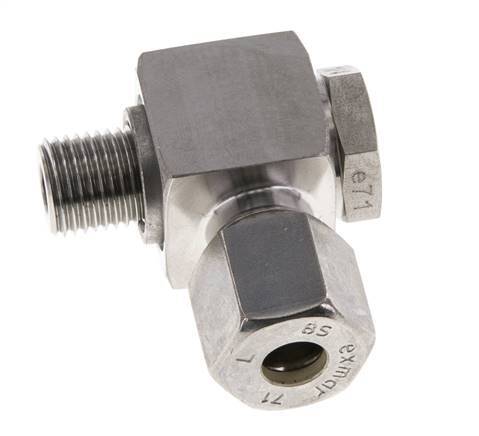 8S & G1/4'' Edelstahl-Drehgelenk-Kompressionsverschraubung mit Außengewinde 400 bar drehbar ISO 8434-1