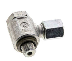 6L & M10x1 Verzinkter Stahl Drehgelenk-Schneidfitting mit Außengewinde 315 bar NBRO-Ring Drehbar ISO 8434-1