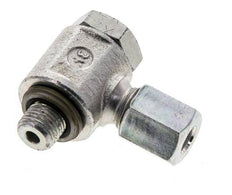 6L & M10x1 Verzinkter Stahl Drehgelenk-Schneidfitting mit Außengewinde 315 bar NBRO-Ring Drehbar ISO 8434-1