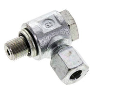 8L & M12x1,5 Verzinkter Stahl Drehgelenk-Schneidfitting mit Außengewinde 315 bar NBRO-Ring Drehbar ISO 8434-1