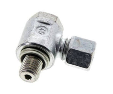 8L & M12x1,5 Verzinkter Stahl Drehgelenk-Schneidfitting mit Außengewinde 315 bar NBRO-Ring Drehbar ISO 8434-1