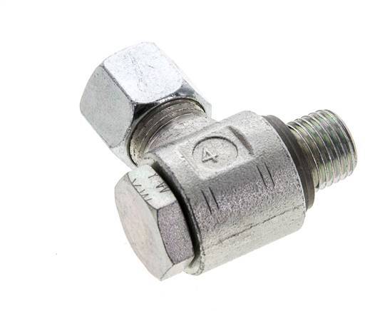 10L & M14x1,5 Verzinkter Stahl Drehgelenk-Schneidfitting mit Außengewinde 315 bar NBRO-Ring Drehbar ISO 8434-1