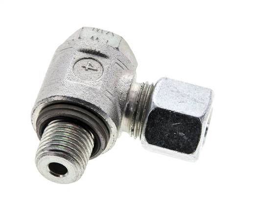 10L & M14x1,5 Verzinkter Stahl Drehgelenk-Schneidfitting mit Außengewinde 315 bar NBRO-Ring Drehbar ISO 8434-1