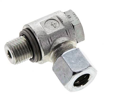 10L & M14x1,5 Verzinkter Stahl Drehgelenk-Schneidfitting mit Außengewinde 315 bar NBRO-Ring Drehbar ISO 8434-1