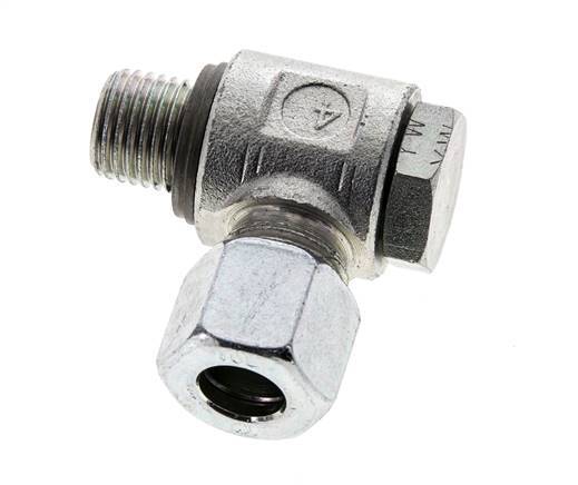 10L & M14x1,5 Verzinkter Stahl Drehgelenk-Schneidfitting mit Außengewinde 315 bar NBRO-Ring Drehbar ISO 8434-1
