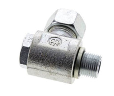 15L & M18x1.5 Verzinkter Stahl Drehgelenk-Schneidfitting mit Außengewinde 315 bar NBRO-Ring Drehbar ISO 8434-1