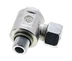 15L & M18x1.5 Verzinkter Stahl Drehgelenk-Schneidfitting mit Außengewinde 315 bar NBRO-Ring Drehbar ISO 8434-1