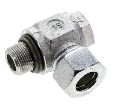 18L & M22x1,5 Verzinkter Stahl Drehgelenk-Schneidfitting mit Außengewinde 315 bar NBRO-Ring Drehbar ISO 8434-1