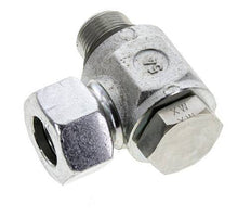 18L & M22x1,5 Verzinkter Stahl Drehgelenk-Schneidfitting mit Außengewinde 315 bar NBRO-Ring Drehbar ISO 8434-1