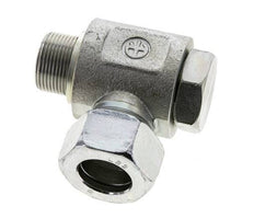 22L & M26x1,5 Verzinkter Stahl Drehgelenk-Schneidfitting mit Außengewinde 160 bar NBRO-Ring Drehbar ISO 8434-1