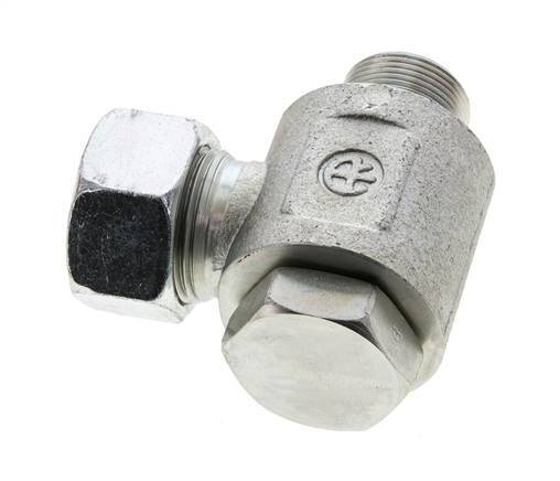 22L & M26x1.5 Zink plated Steel Swivel Joint Cutting Fitting with Male Threads 160 bar NBRO-ring Rotatable ISO 8434-1