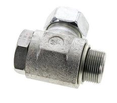 28L & M33x2 Verzinkter Stahl-Drehgelenk-Schneidfitting mit Außengewinde 160 bar NBRO-Ring Drehbar ISO 8434-1