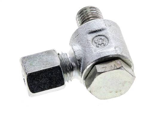 6S & M12x1.5 Zink plated Steel Swivel Joint Cutting Fitting with Male Threads 400 bar NBRO-ring Rotatable ISO 8434-1
