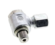 6S & M12x1,5 Verzinkter Stahl Drehgelenk-Schneidfitting mit Außengewinde 400 bar NBRO-Ring Drehbar ISO 8434-1