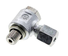 6S & M12x1,5 Verzinkter Stahl Drehgelenk-Schneidfitting mit Außengewinde 400 bar NBRO-Ring Drehbar ISO 8434-1