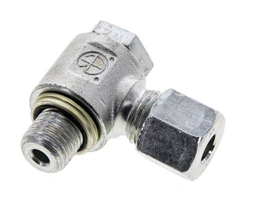 8S & M14x1,5 Verzinkter Stahl Drehgelenk-Schneidfitting mit Außengewinde 400 bar NBRO-Ring Drehbar ISO 8434-1