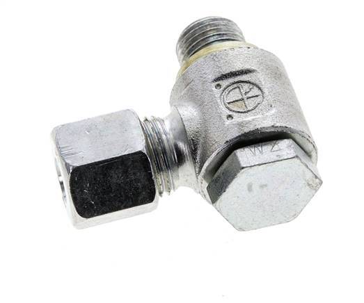8S & M14x1,5 Verzinkter Stahl Drehgelenk-Schneidfitting mit Außengewinde 400 bar NBRO-Ring Drehbar ISO 8434-1