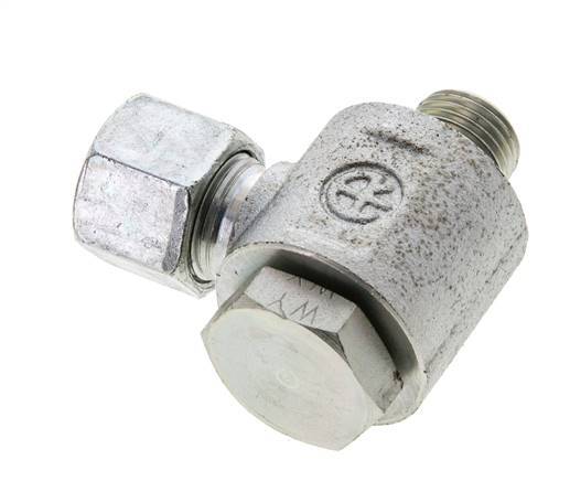 10S & M16x1.5 Zink plated Steel Swivel Joint Cutting Fitting with Male Threads 400 bar NBRO-ring Rotatable ISO 8434-1